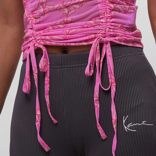 Karl Kani Γυναικεία αμάνικη μπλούζα Small Signature Old English Gathered Top